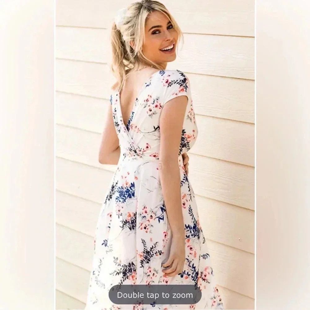 NWT Tiffany Rose Maternity ALESSANDRA MATERNITY JERSEY DRESS Size Maternity 4 - Picture 2 of 11